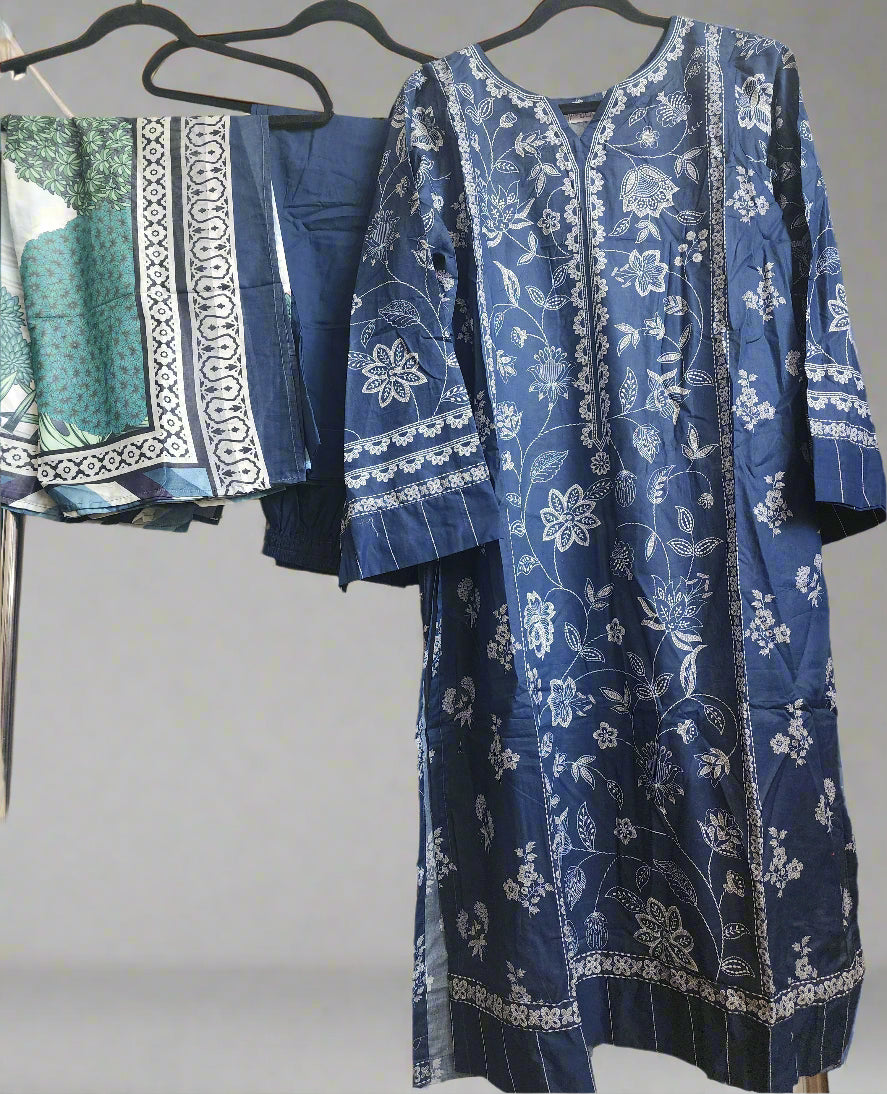 3 Piece - Pakistani brand original tailored lawn suit INU-310