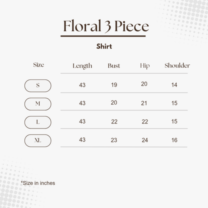 3 Piece - Embroidered Lawn suit with lawn dupatta INP-209