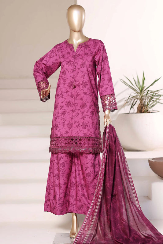 3 Piece - Sadabahar Embroidered Luxury Lawn INP-241