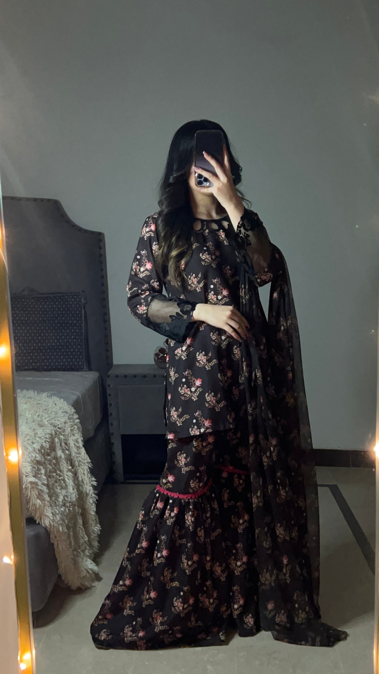 2 Piece - Swiss Lawn Printed Gharara set INP-221