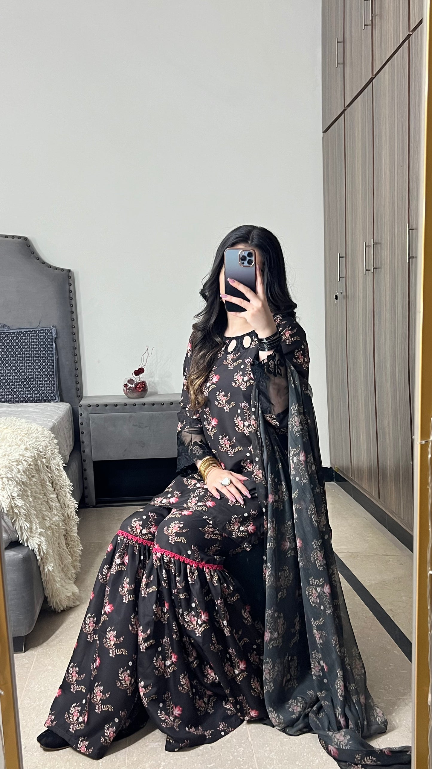 2 Piece - Swiss Lawn Printed Gharara set INP-221