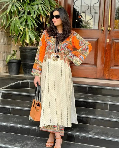 2 Piece - Printed Long Shirt & Trouser INP-228 (Copy)