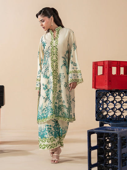 2 Piece - Printed Blended Lawn Co-ord set INU-275