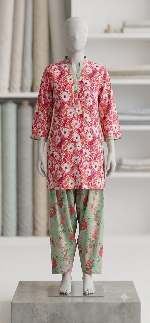 2 Piece - Pure Lawn Shirt with Trouser INU-278