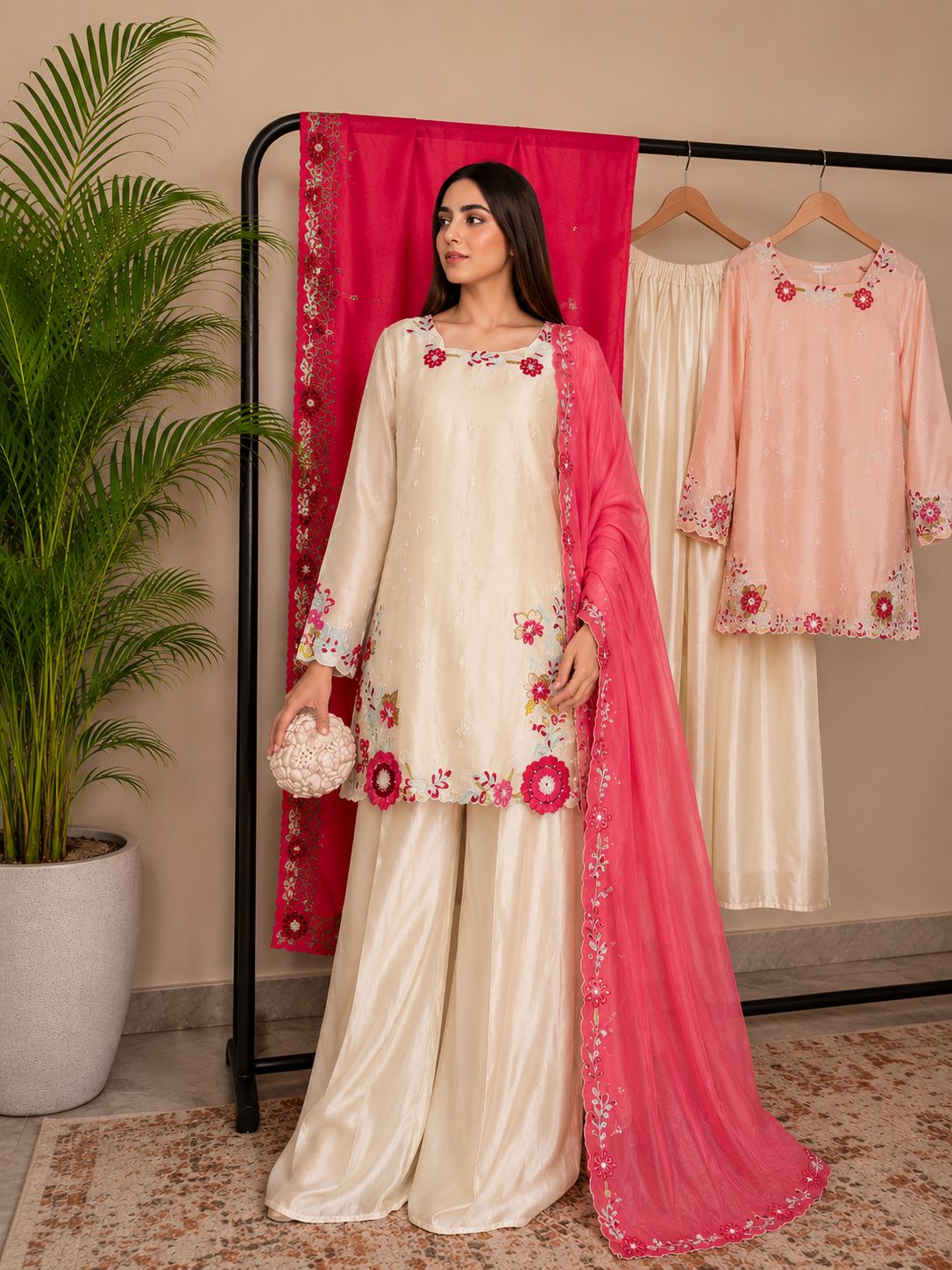 3 Piece - Sheesha Silk Embroidered Luxury Pret INU-281