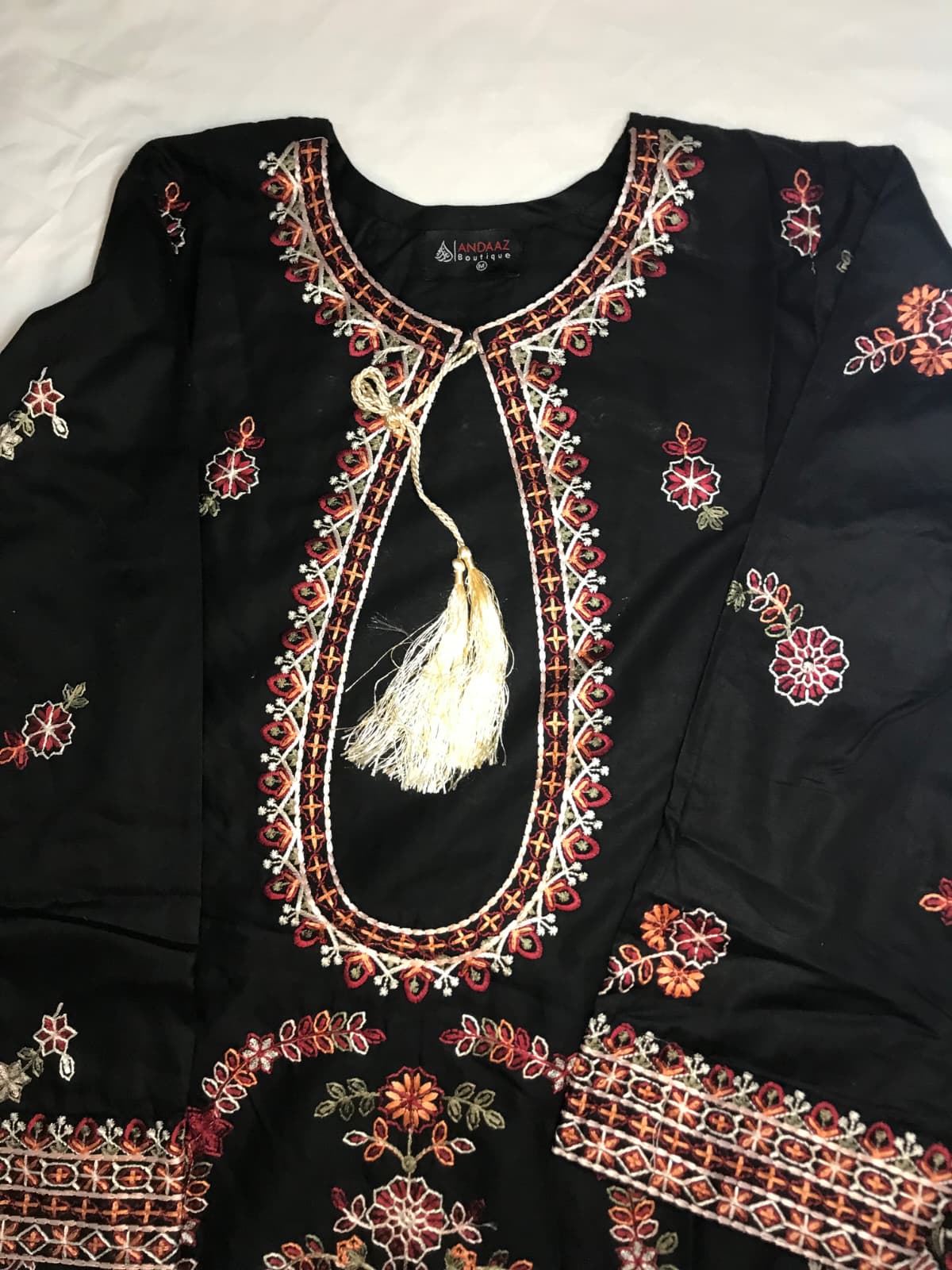 3 Piece - Cotton Embroidered Farshi Shalwar Set INP-246