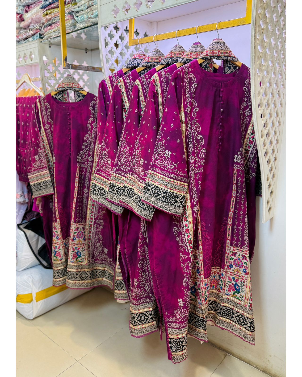 3 Piece - Inspired Printed Lawn Kaftan Suit INP-252