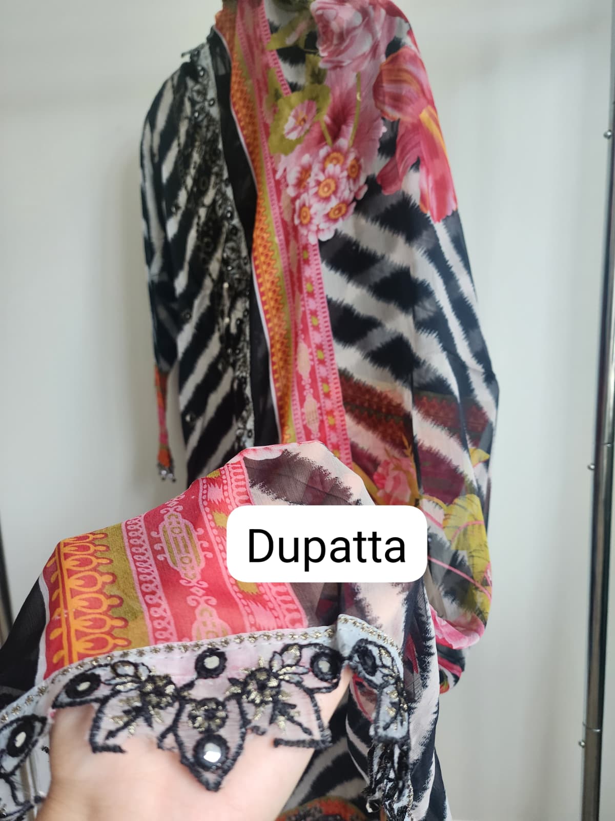 3 Piece - Embroidered lawn ready to wear INU-305